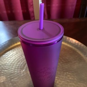Starbucks Valentines 2022 Matte Purple Soft Touch Tumbler (Cold Cup): Venti 24oz
